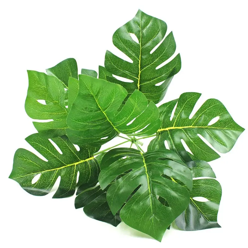 9 голов искусственные растения тропическая зелень листья в форме Панциря