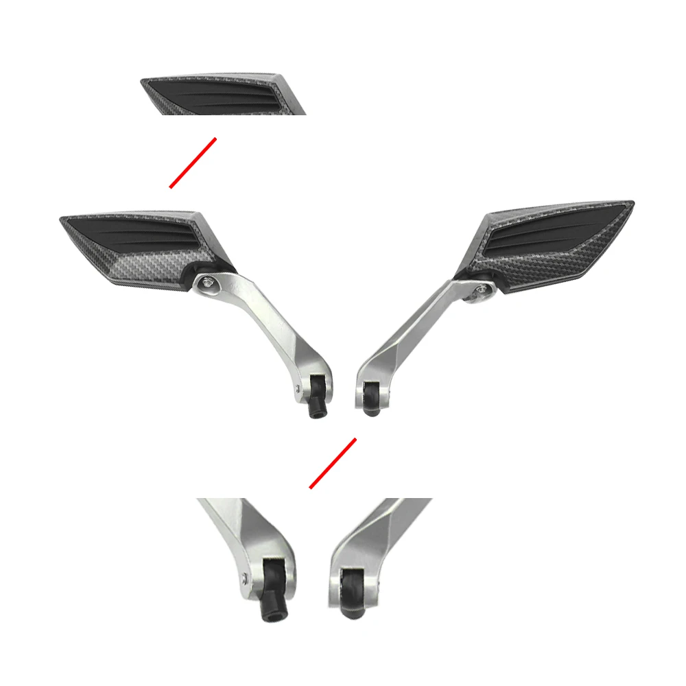 

7/8" 22mm Universal Motorcycle CNC Aluminum Rearview Mirrors End Bar Cafe Racer Handlebar Scooters Mirror Motorbike Reflector