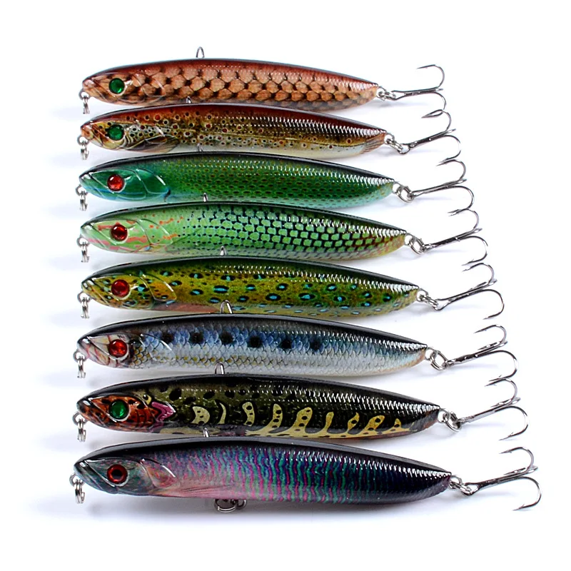 1 шт. тонущие рыболовные приманки карандаш сверхдлинные в виде гольяна 9 6 см/18 г