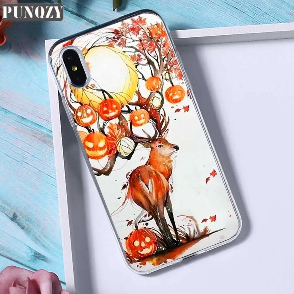 Осень оранжевый Хэллоуин черная кошка &quotКукуруза&quot чехол для телефона huawei P20 P30