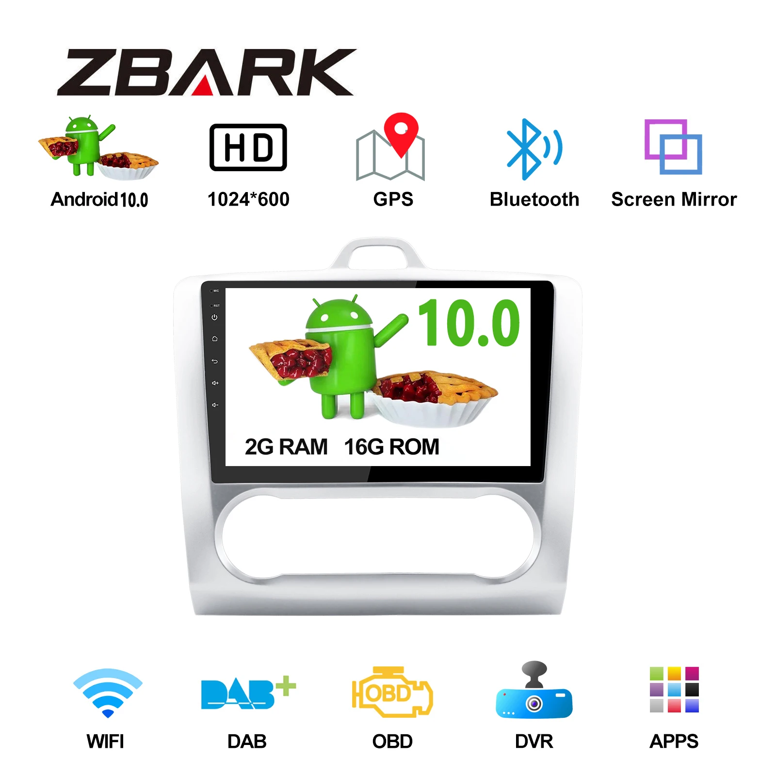 9 дюймовый 2G RAM Android 10 0 автомобильный стерео радио плеер GPS навигация для Ford Focus Exi AT