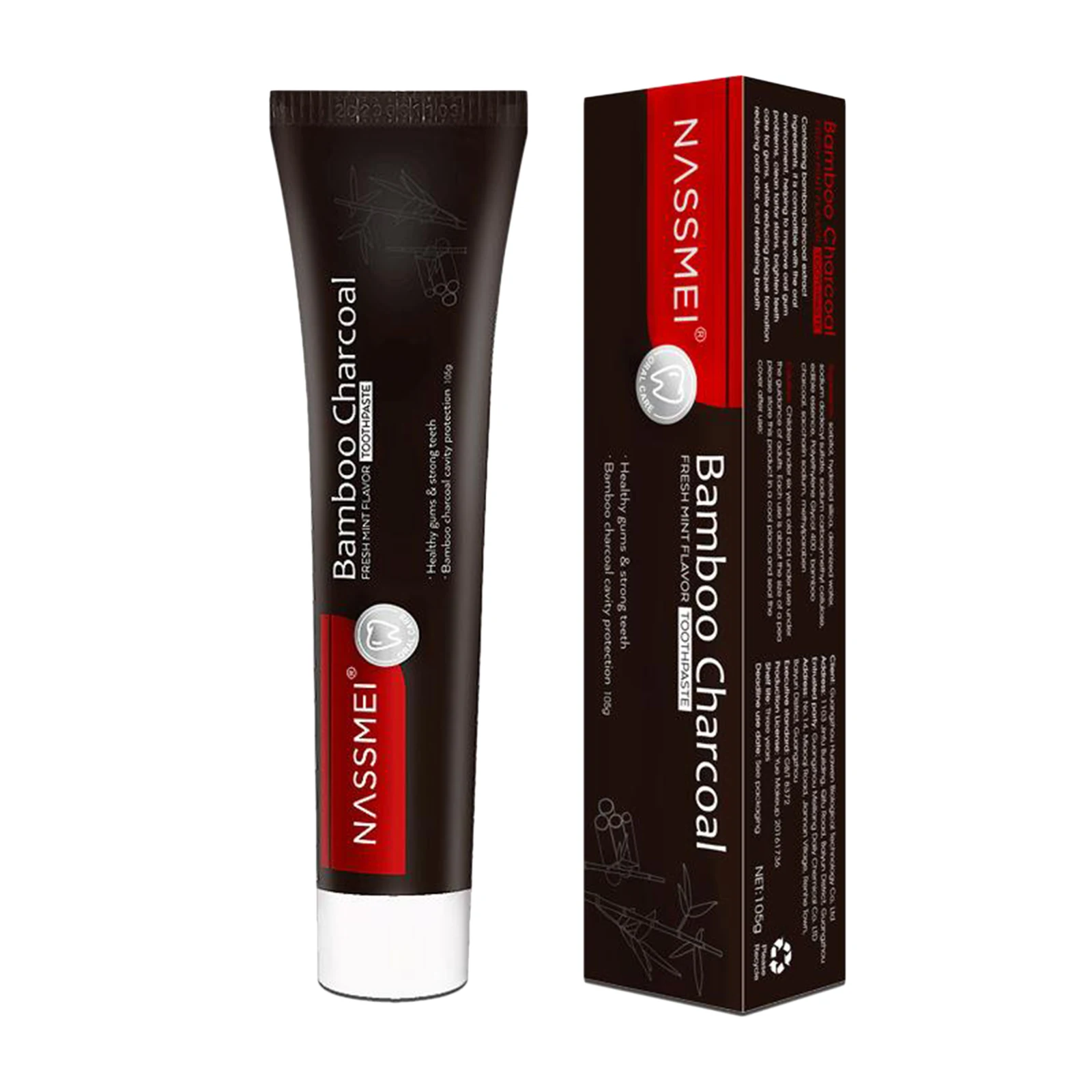 

Fluoride Free Activated Charcoal Toothpaste Polishes Teeth Freshens Breath