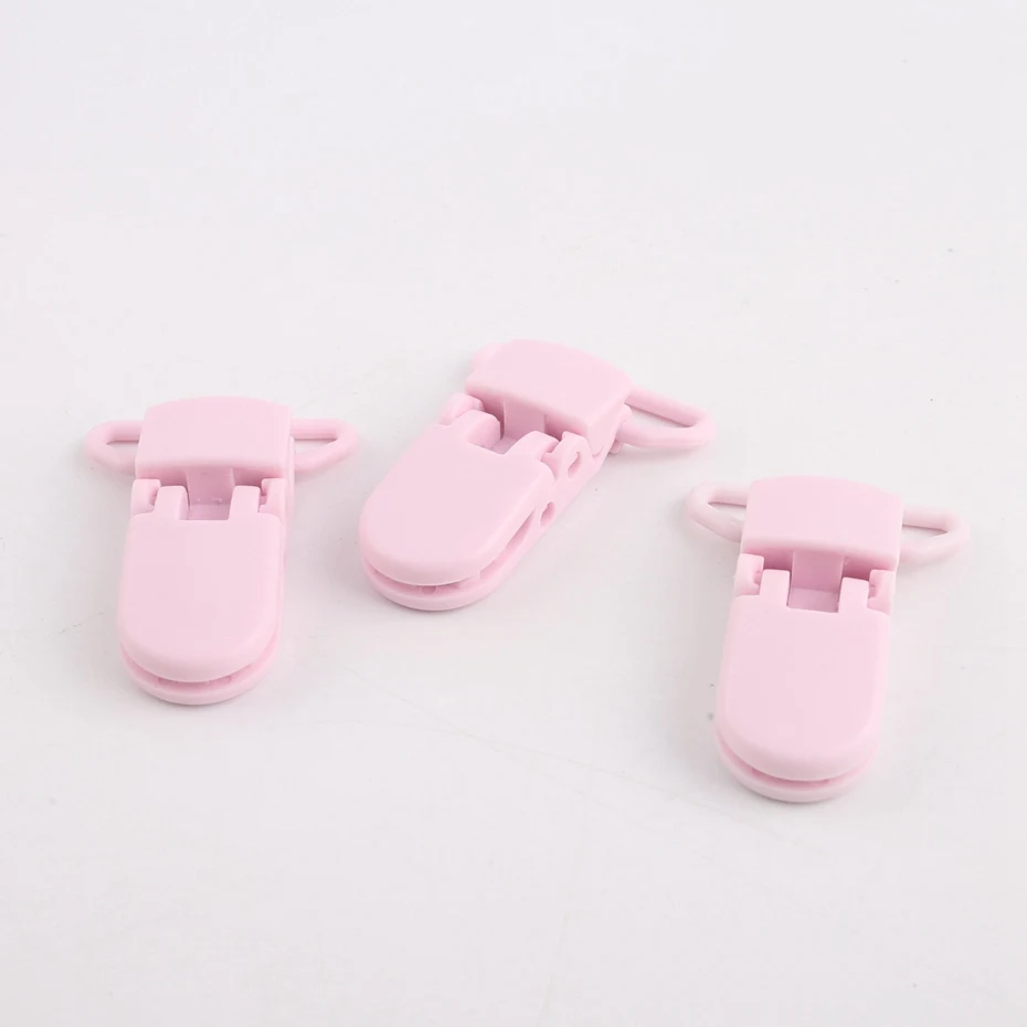 Pink Clip 5pcs Let's Make 20 м 1 шт. атласные шнуры 1 мм DIY нейлоновая струнная веревка комплект и результаты Детские Силиконовые Прорезыватели для зубов ожерелье бусы ребенок Teet - Цвет: Pink Clip 5pcs