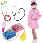 Детские игрушки-врачи, стетоскоп, белая форма медсестры, ролевые игры, Обучающие игрушки ZXH