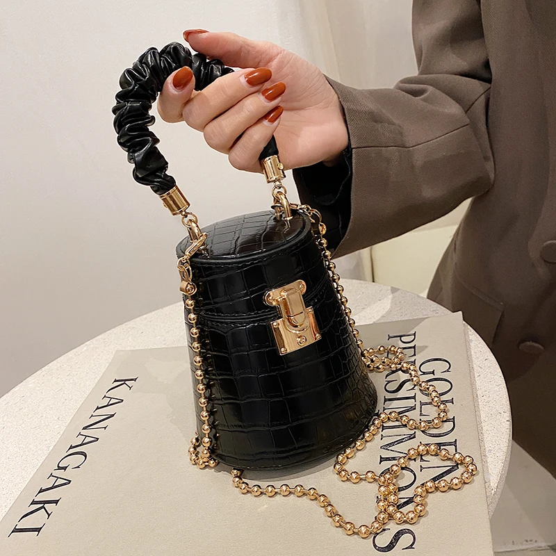 

VeryMe Crocodile Pattern Leather Chain Tote Bags Fashion Pu Crossbody Shoulder Pack Women Exquisite Handbags Tasche Damen Leder
