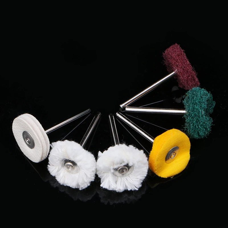 

T21D 6Pcs Polisher Buffer Wheel Polishing Buffing Pad Brush For Rotary Drill Bit New