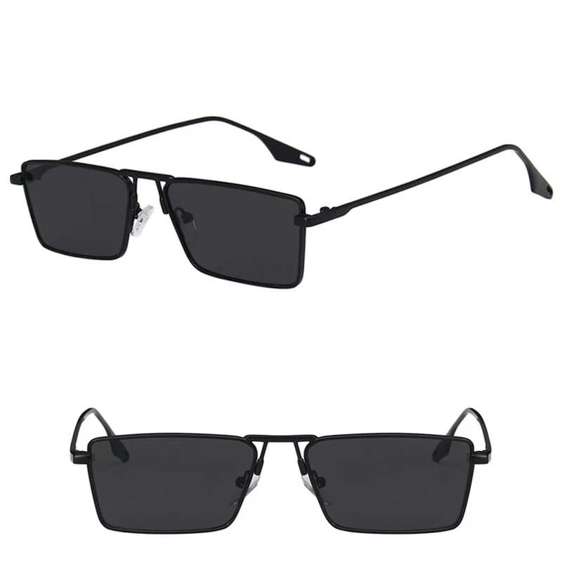 

Zilead Square Frame Sunglasses Metal Frame Resin Lens Fashion UV400 Shade Clear Shatterproof For Women Men Unisex Ultra-Light