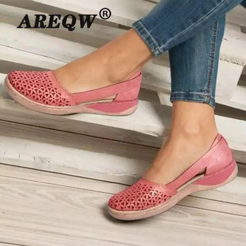 Летние женские ортопедические сандалии на танкетке Женская офисная обувь