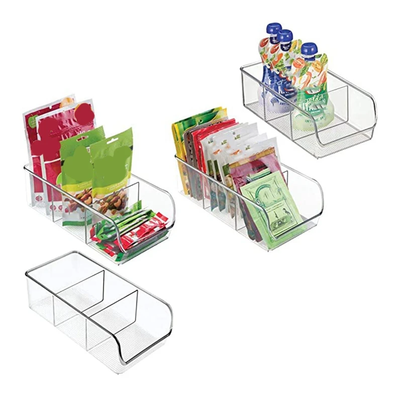 4 шт пластиковый пакет для продуктов питания органайзер хранения кухни Вмещает