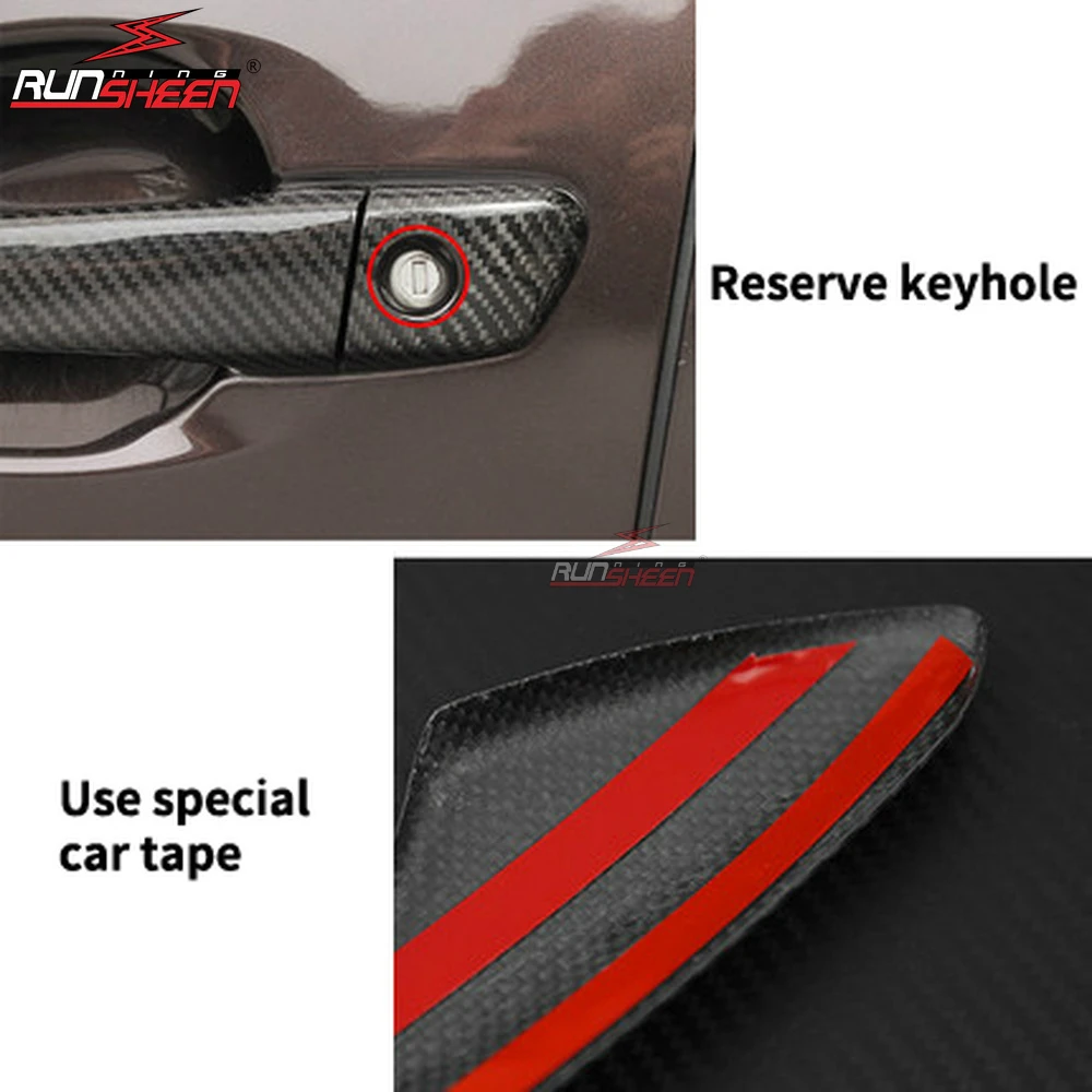 Накладка на ручки двери из настоящего углеродного волокна для Lexus ES IS GS CT RX 350 300 450H