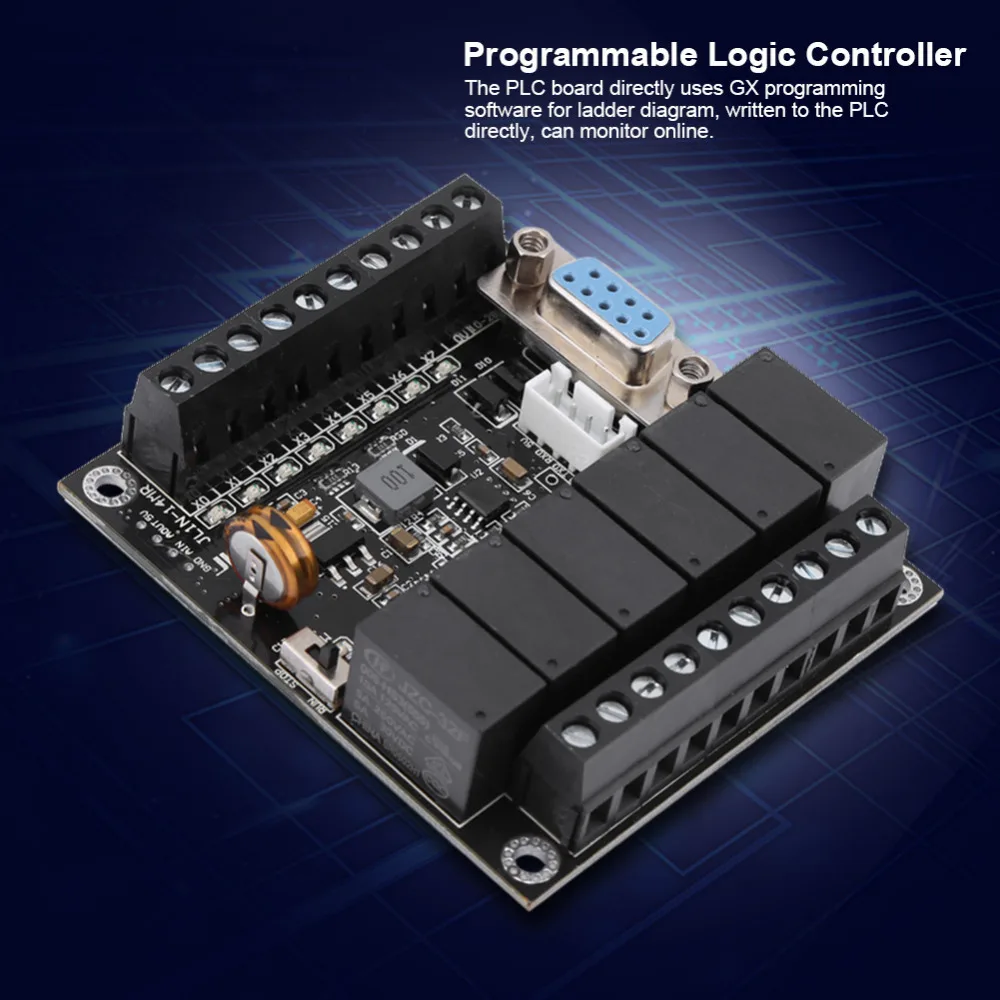 24V PLC реле промышленный программируемый пульт управления FX1N-14MR релейный модуль |