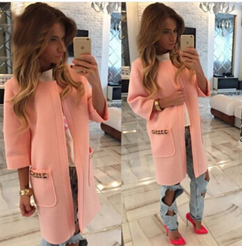 

New Style Fashion Women Lady Suit Coat Casual Long Sleeve Jacket Outwear Office Clothes Female