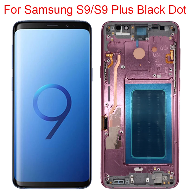 

Оригинальный дисплей AMOLED S9 для Samsung Galaxy S9 Plus, ЖК-дисплей с рамкой для Samsung S9, S9Plus, G960F, G965F, экран дисплея с черной точкой