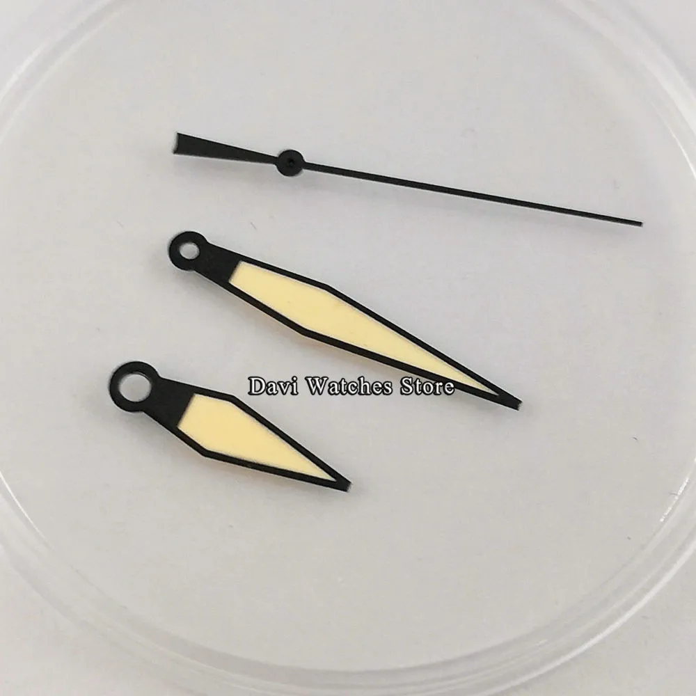 

Luxury Black Orange Watch Hands Luminous Fit ETA 2836 2846 2824 Movement Watch Spare Parts