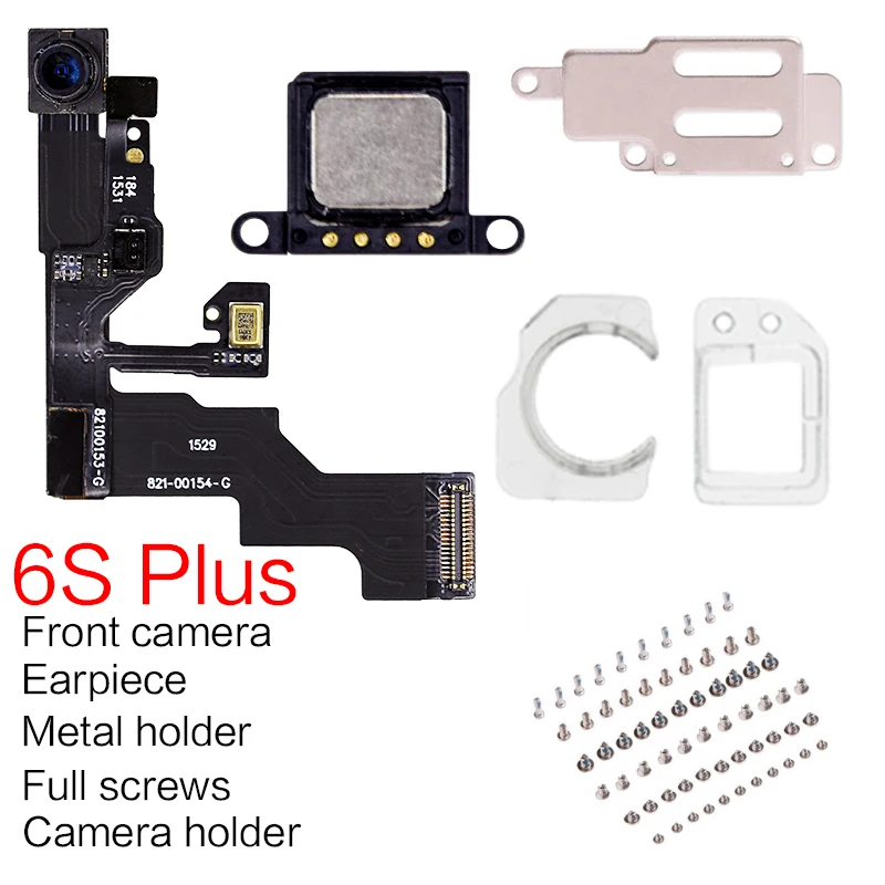Шлейф с фронтальной камерой и динамиком для iPhone 5 5S 5C 6 6S Plus|Шлейфы мобильных