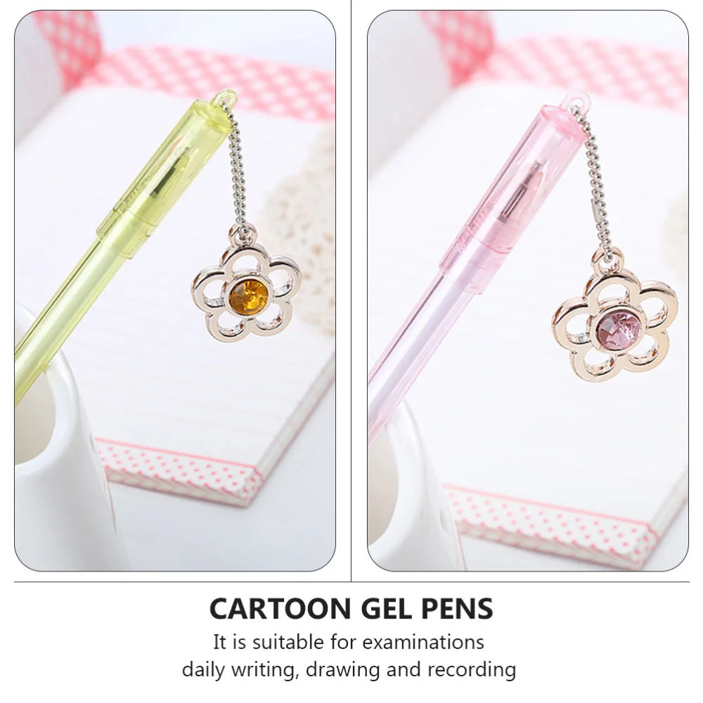 

10Pcs Cartoon Pen Plum Flower Ink Pen Student Stationery (Mixed Style)