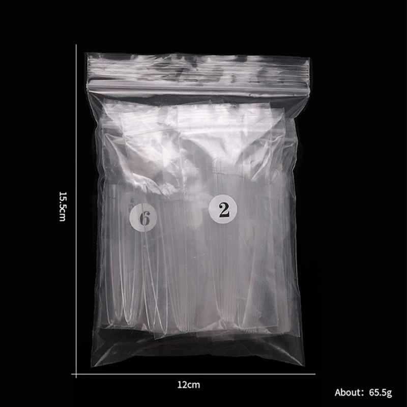 

Fake Nails Long Salon Nail Stickers Finished Nail Stickers Removable Portable and Fasionable 120pcs DW