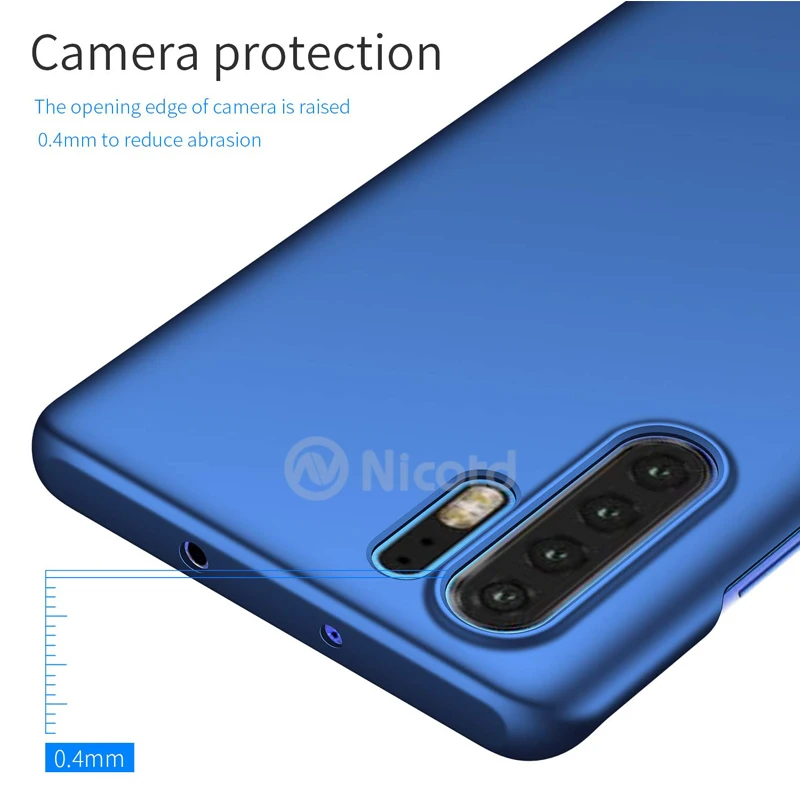 Задняя крышка для Huawei P30 P Smart 2019 чехол Honor 8A View 20 10 Матовый Жесткий из поликарбоната