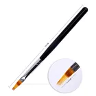 1 шт. градиентная ручка для рисования, кисть для ногтей с черной деревянной ручкой, инструмент для УФ-геля