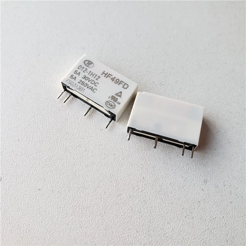 8 шт. реле HF49FD 005 1H12 012 5А Реле 4 контактное 5В/12В/24В постоянного тока|Реле| |