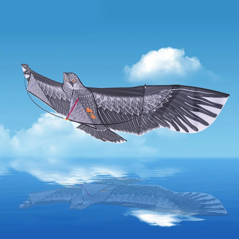Cometa de &aacute;guila plana de 1,1 m para ni&ntilde;os, juguete de 30 metros, p&aacute;jaro volador, jard&iacute;n, juguetes de regalo, cometas de tela para ni&ntilde;os, N3I9-1