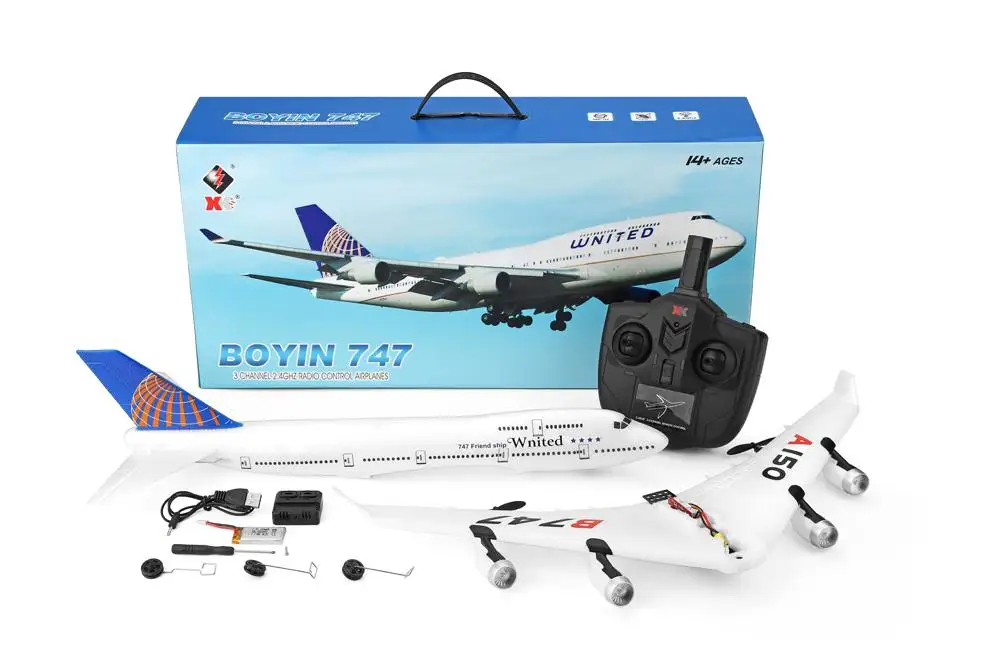 WLtoys XK A150 C YW Boeing B747 510mm размах крыльев 2 4 ГГц 2CH EPP RC самолет с неподвижным