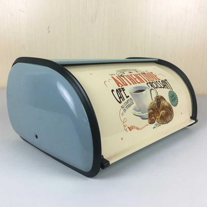 Ретро практичная железная структура декоративная коробка для хлеба легкая