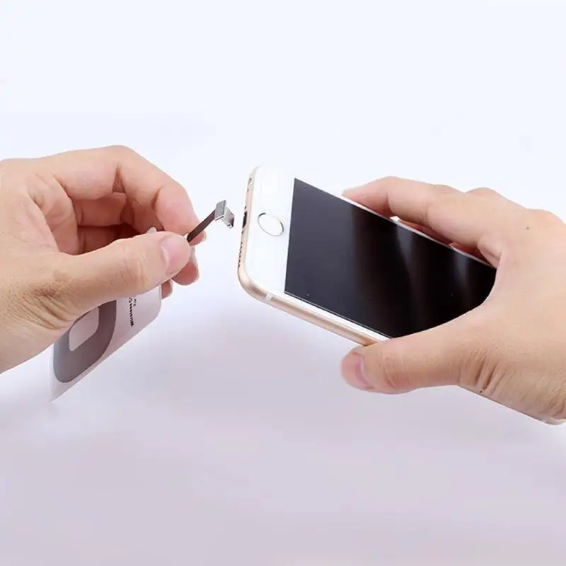 fast qi wireless charger receiver for iphone 6 7 plus universal charging receiver adapter pad coil for micro usb type c phone free global shipping