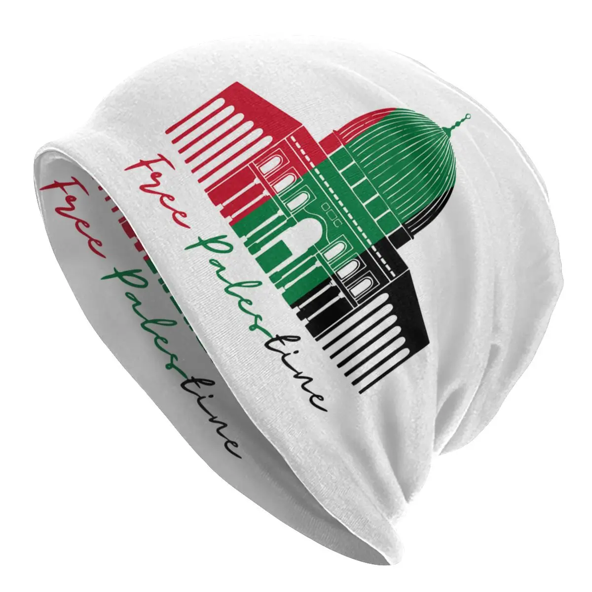 

Free Palestine Flag Bonnet Hats Knitted Hat Winter Outdoor Skullies Beanies Hats Palestinian Men's Women's Adult Spring Warm Cap