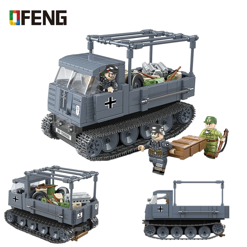 Военные немецкие Танк строительные блоки Совместимые армейские WW2 город фигурки