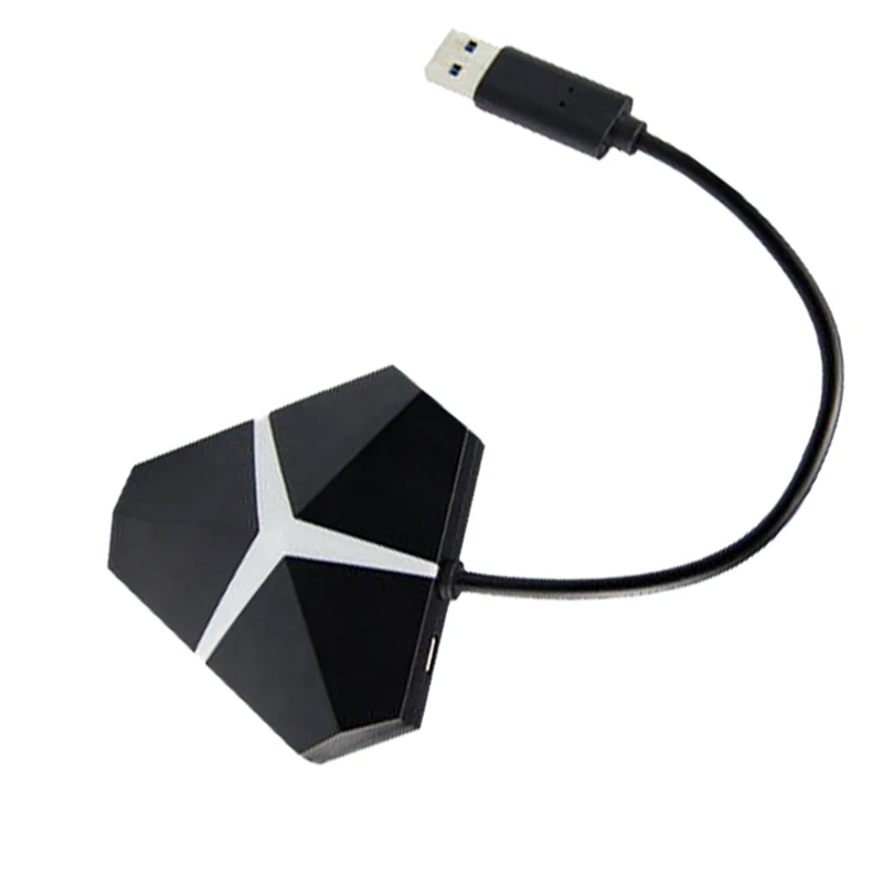 

USB3.0 концентратор 4-портовый сплиттер 3,0 концентратор 3.0Hub удлинитель цветной светильник Usb Компьютерный сплиттер (черный)