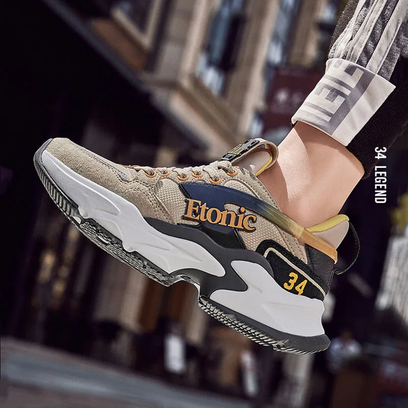 ETONIC винтажные кроссовки для папы женские дышащие легкие на платформе мужские