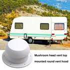 Крышка на вентиляционное отверстие RV, непромокаемая крышка в форме гриба, верхняя круглая крышка на выпускное отверстие, вентиляционная Крышка для домов на колесах, аксессуары