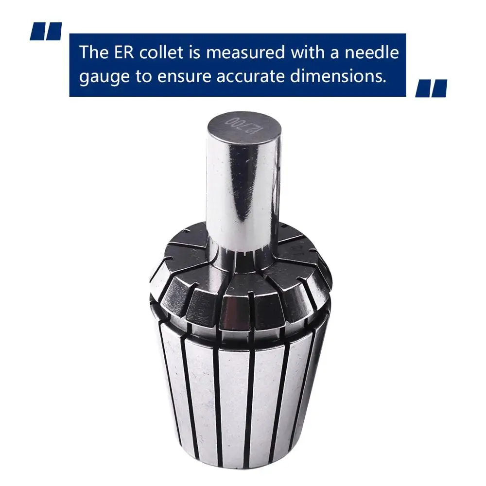 

2pcs ER11 1/4 Inch 1/8 Inch Spring Collet ER Collet Chucks Tool Holder OD 11mm for CNC Milling Lathe Tool