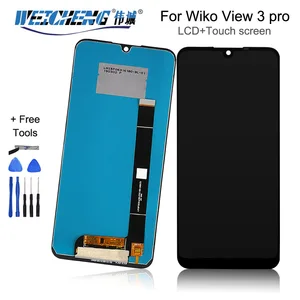 ЖК-дисплей 6,3 дюйма для Wiko View 3 Pro, с сенсорным экраном, дигитайзер, мобильный телефон дюйма, с инструментами