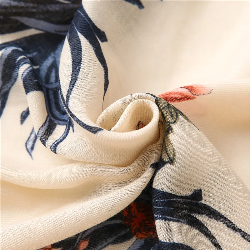 

Spring Autumn New Women Scarf Warm Cotton Long Shawls and Wrap Bufanda Hijab Scarf Print Designer Ladies Muslim Turban Foulard