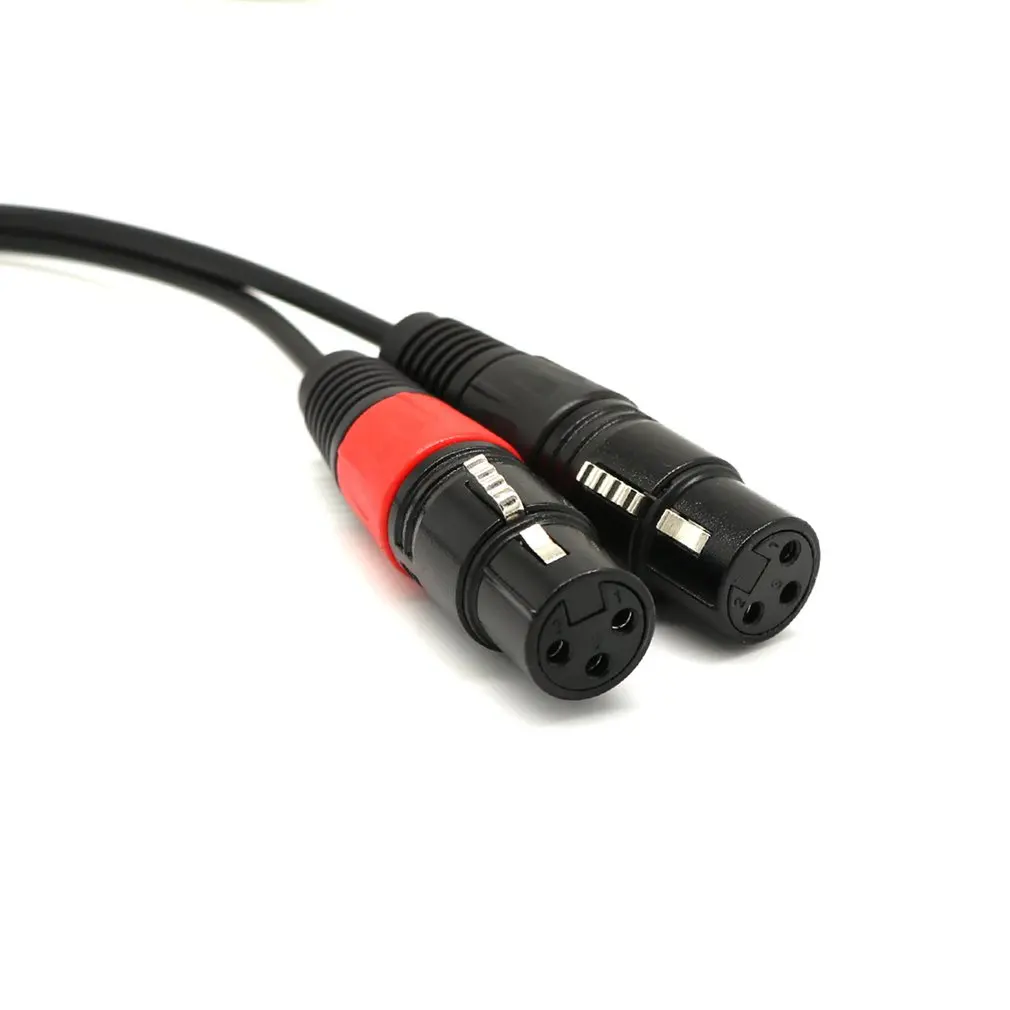 3 Pin зарядный кабель с разъемом папа Женский пушка аудио стерео баланс