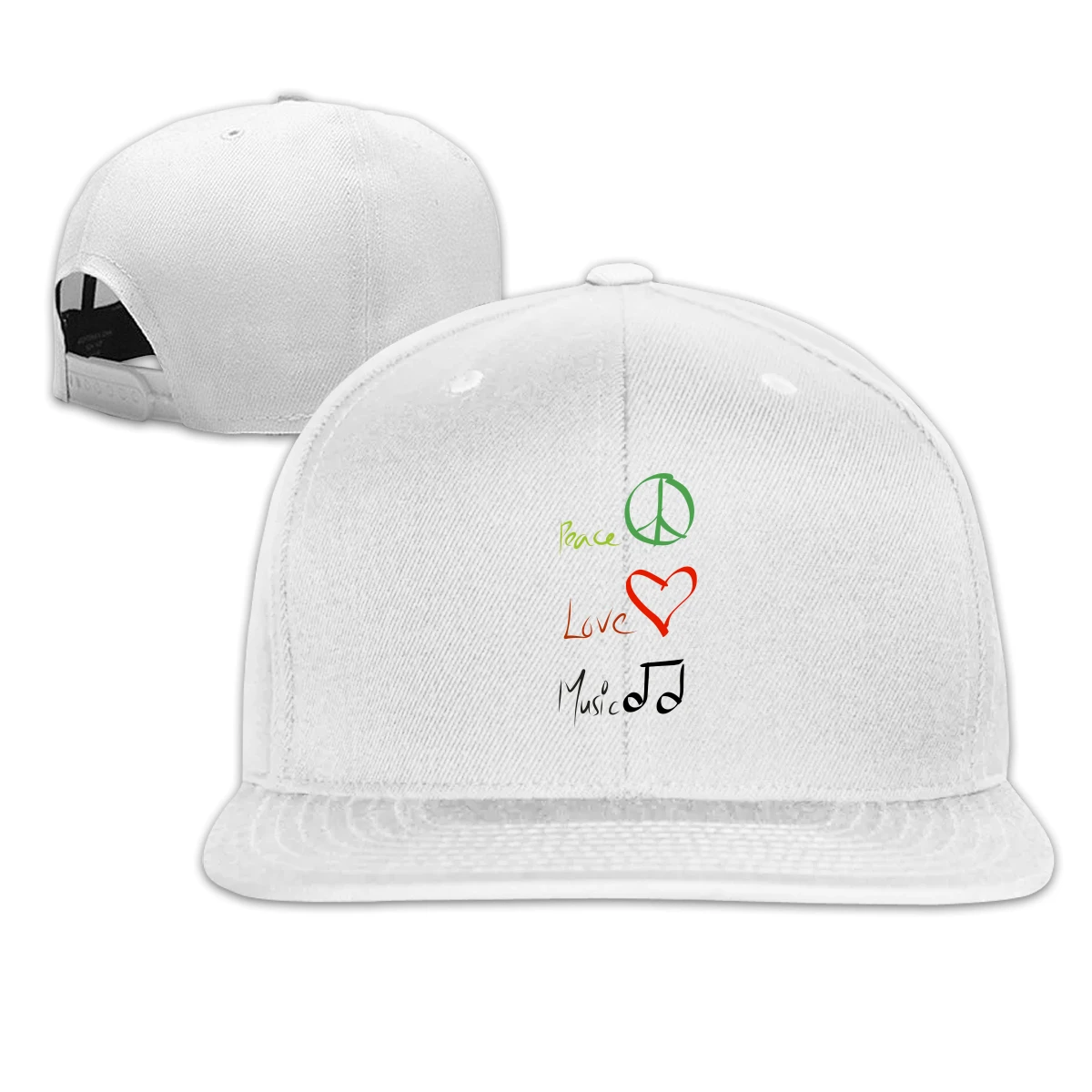 

Peace Love And Music T men women's Fashionable breathable Dad Cap