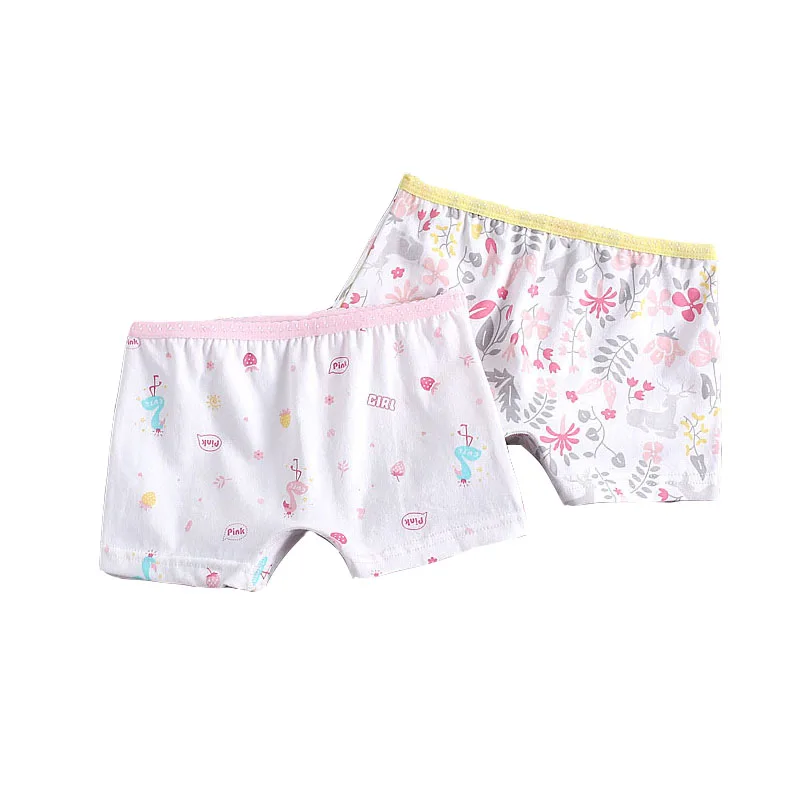 

New Arrived Girl Boxers Flamingo Girl Underwear 2pcs/lot Kids Panties Baby Briefs Underpants Cotton Lingerie Briefs