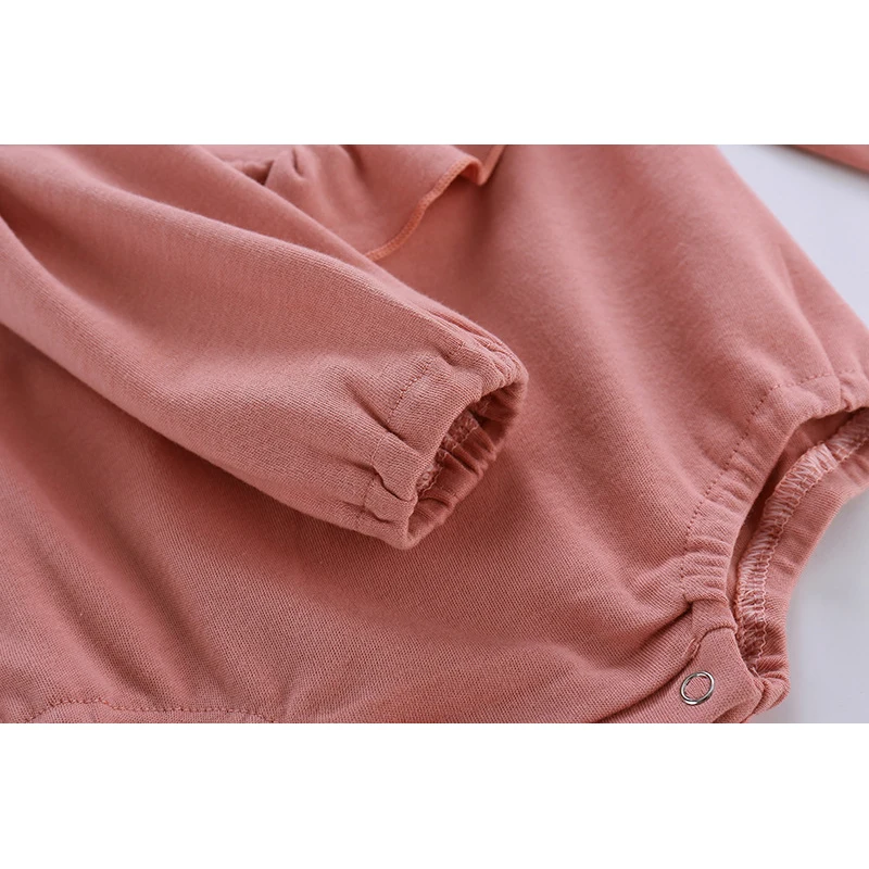 

Newborn Baby Boys Girls Pure Color Long Sleeve Rompers Clothes 2020 Spring Autumn Baby Toddler Boys Girls Jumpsuits