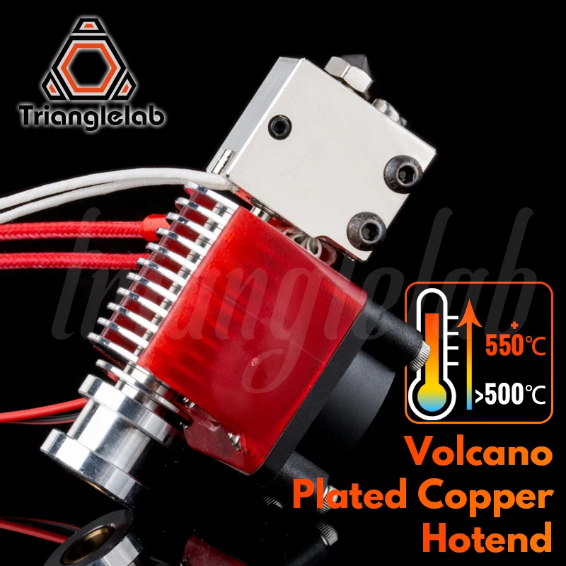 Насадка для термоблока Trianglelab Volcano медная насадка теплоотвод PETG PEEK PEI углеродное