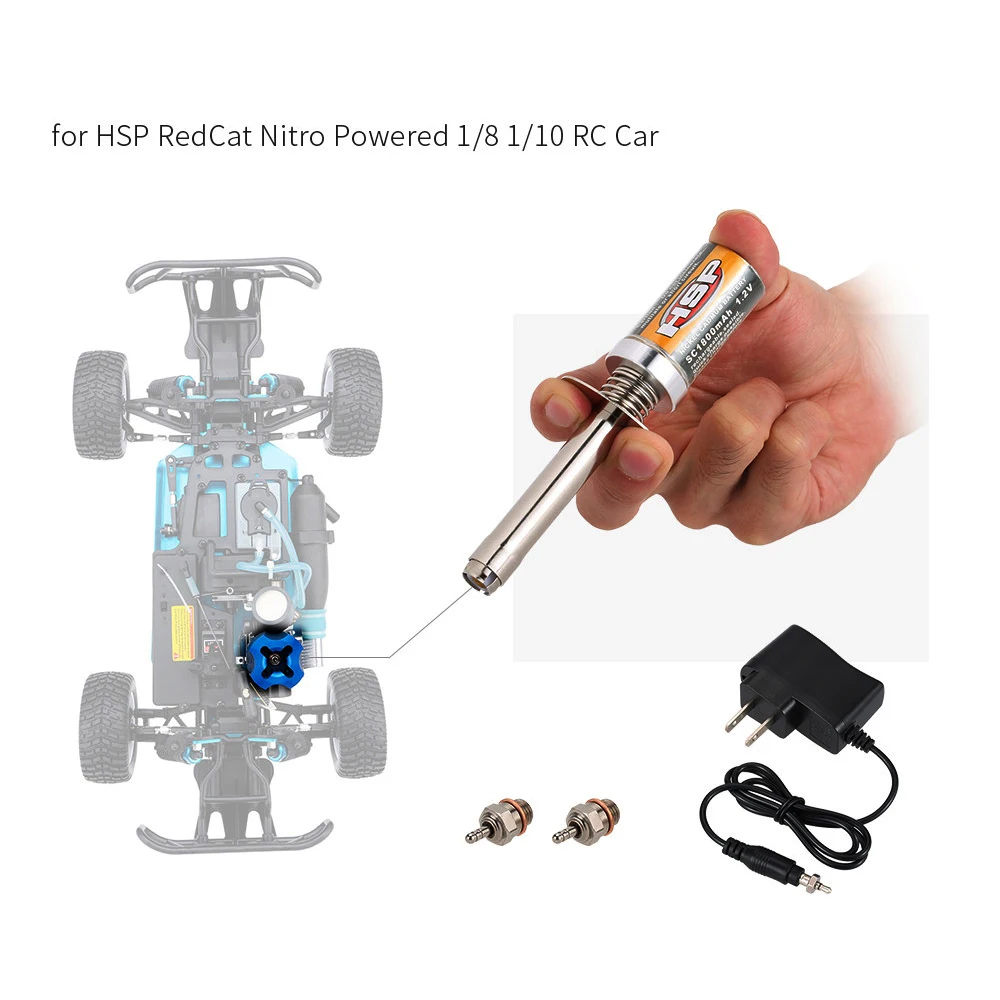 Безколлекторная электрическая модель RC нитро двигателя Himoto Redcat 1 2 V 1800/3600 мА/ч