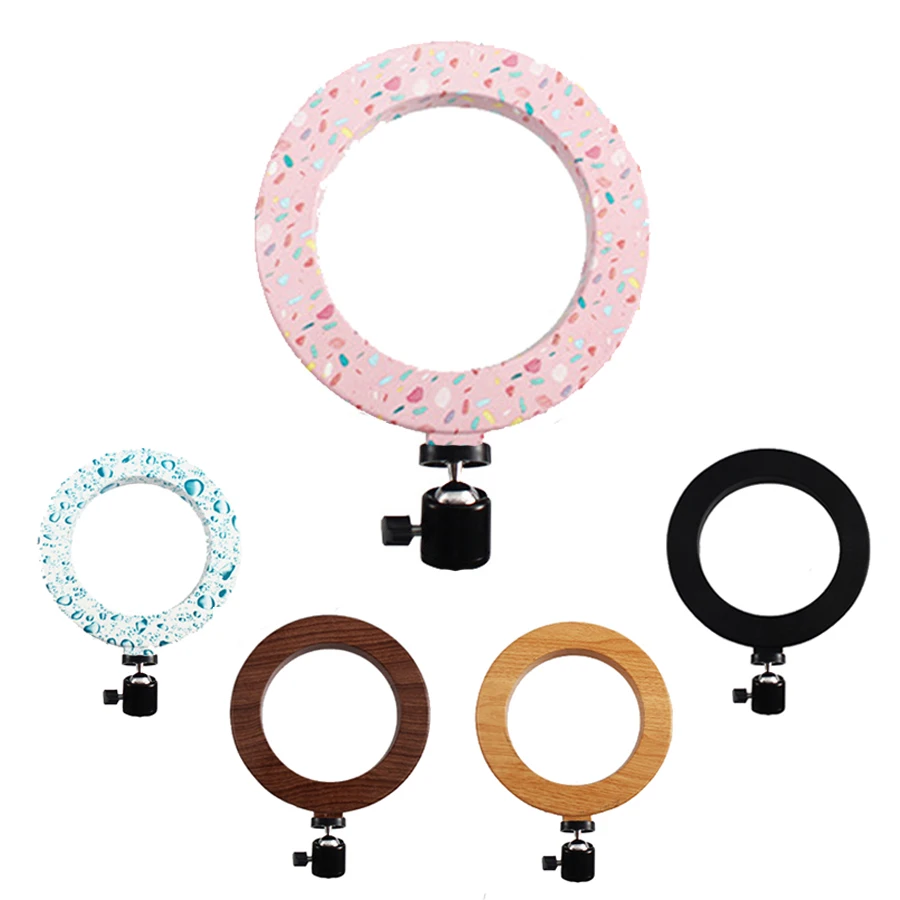 Светодиодный светильник для селфи с регулируемой яркостью 6 дюймов подставкой