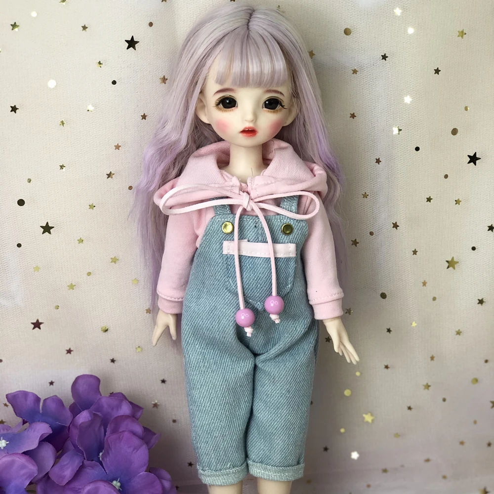 

Doll with Fashion Suit 30cm 22 Movable Jointed Dolls Toy Accessories Clothes Suit for BJD Doll DIY Toy for Girls