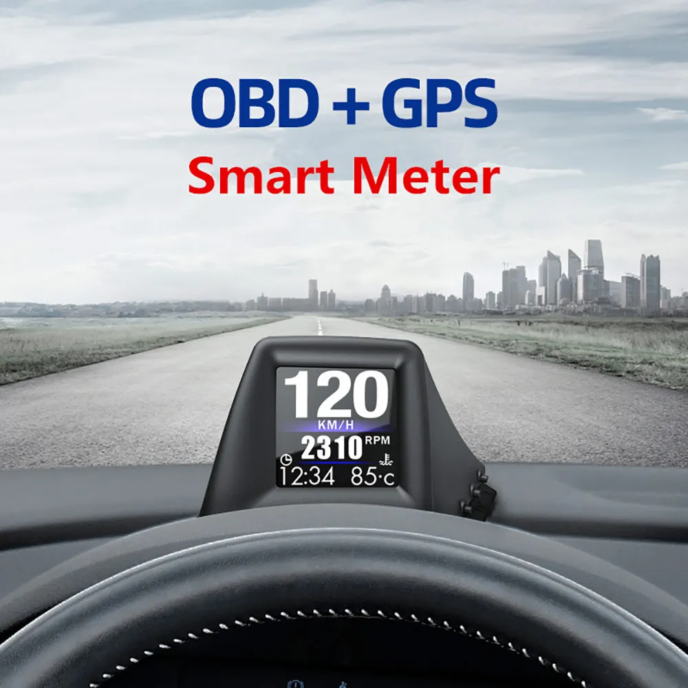 

TiOODRE Multiple Display Interfaces Car Head Up Display Dual Mode Multifunctional OBD GPS Digital Trip Computer