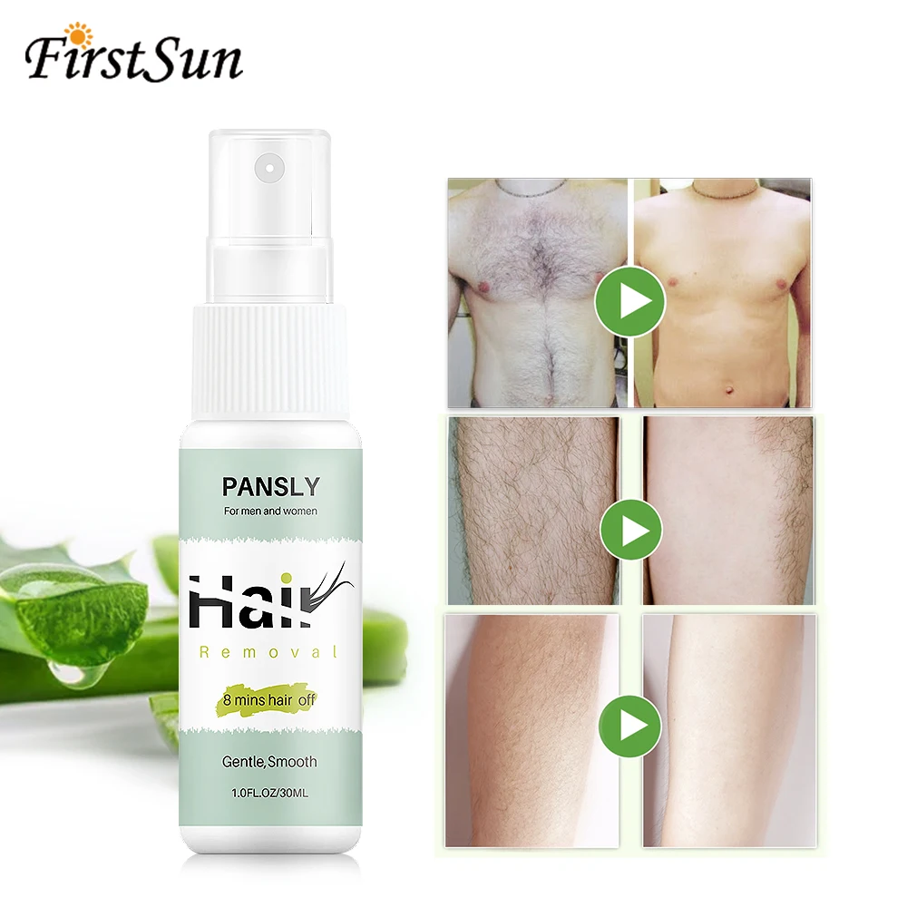 Pansly для удаления волос и ингибитор роста удаление с лица крем-спрей борода бикини