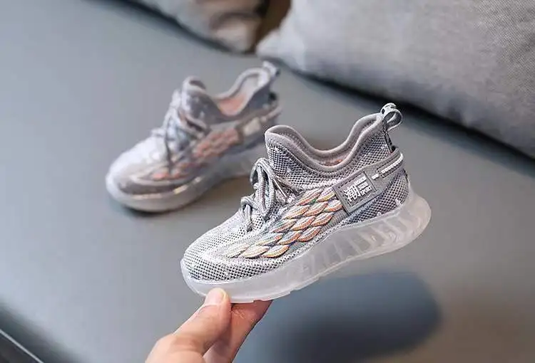 Кроссовки Детские со светодиодной подсветкой для мальчиков и девочек - купить по