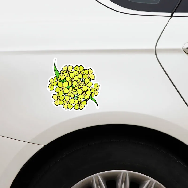 Ebdeckle красивые желтые цветы Декор для Авто/бампер/окно/настенные наклейки DIY CT10840 |