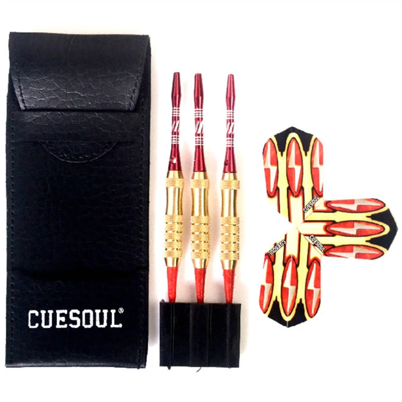 Новинка Профессиональная мягкая Дротика CUESOUL 3 шт./компл. 14 г 15 см с медным