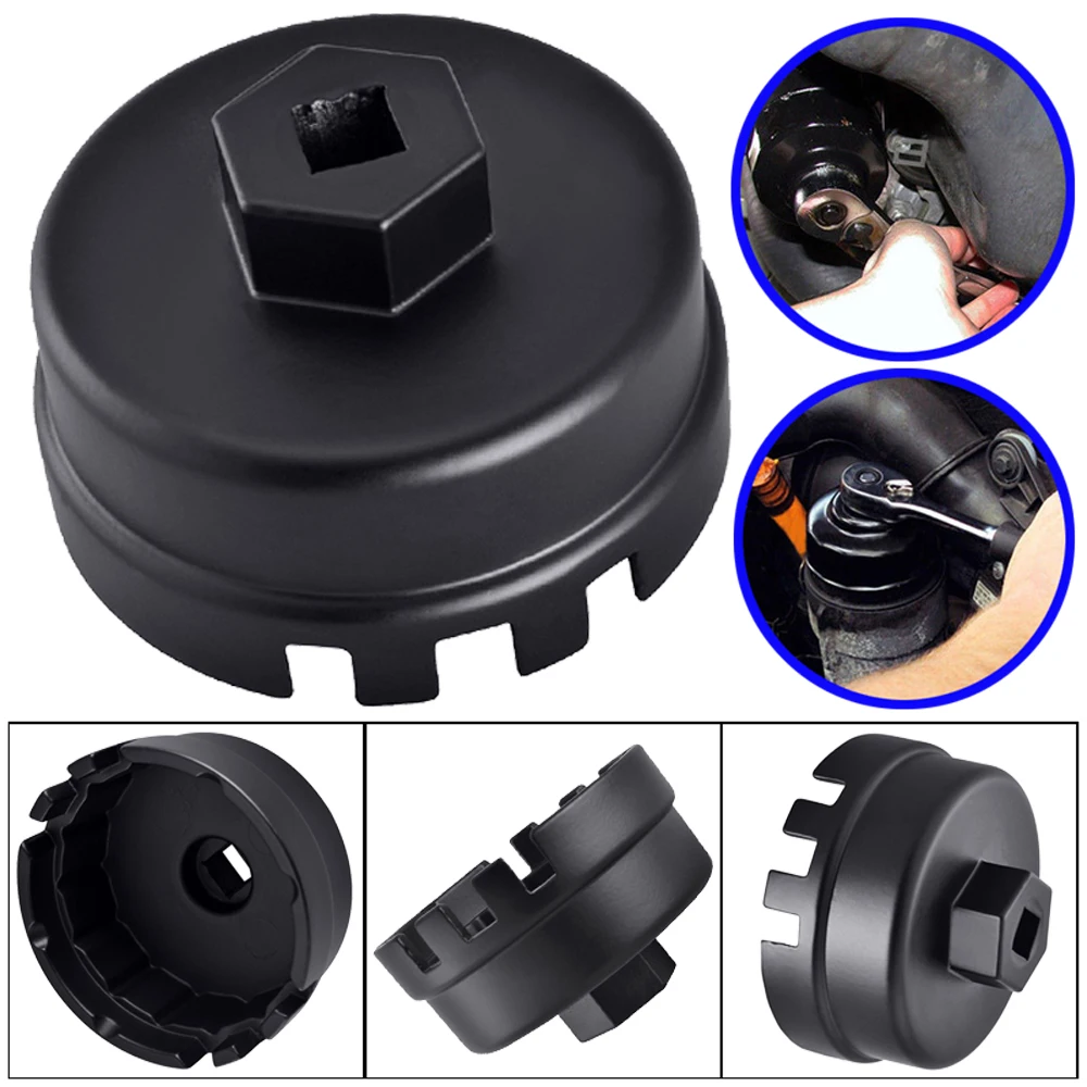 

Accessory For TOYOTA/LEXUS/Camry Aluminum 3/8" Black Remover Oil Filter Wrench Tool Solid Fine